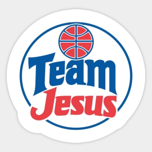 Team Jesus - Basketball Logo Sticker